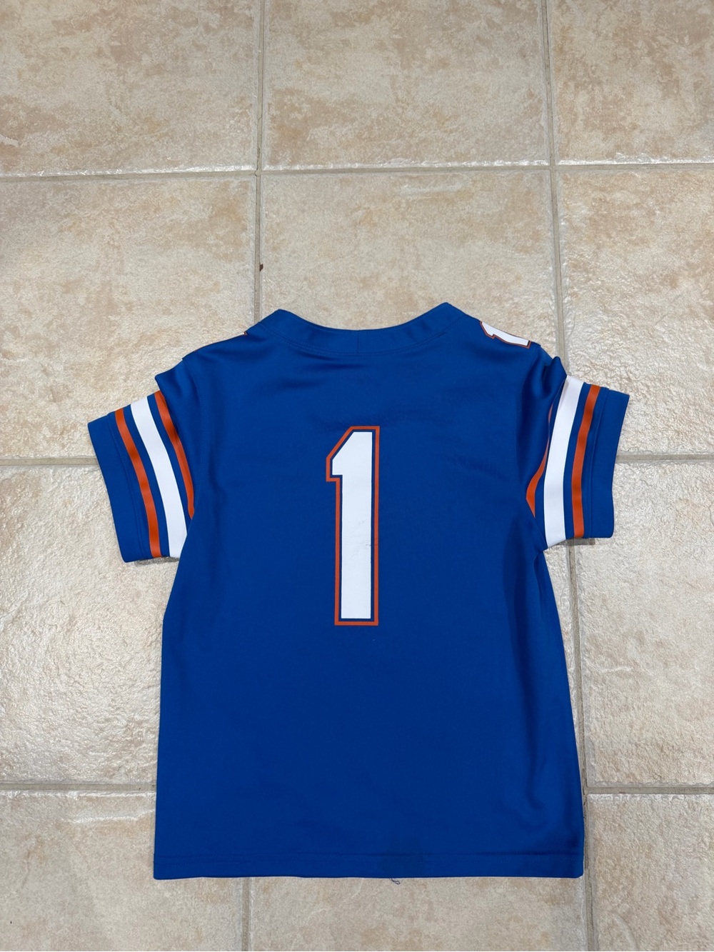 Jordan Florida Gators #1 Youth Football Jersey Blue White Orange Youth Size 7 - Picture 4 of 4